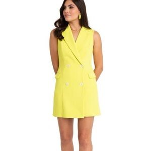 Black Halo Rio Double-Breasted Mini Dress